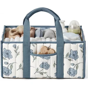 Customize Polyester New Born Baby Diaper Caddy Multifunctional Foldable Mommy Tote Bag