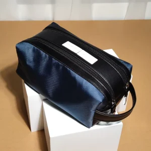 Customize Portable Travel Cosmetic Storage Bag Private Label Customizable Size Double Zipper Large Capacity Makeup Bag
