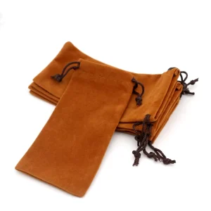 Customized Drawstring Dust proof Velvet Jewelry Storage Bag with Custom Logo Foldable Modern Design for Watch Packaging