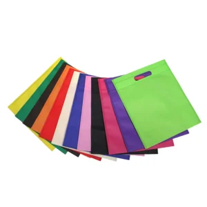 Customized Eco Friendly Promotional Shopping Non Woven Fabric Bag with Die Cut Handle