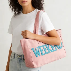 Customized Fashion Designer Canvas Fringe Tote Bag Casual Women Handbag Beach Bag Tassel Fringe Bag