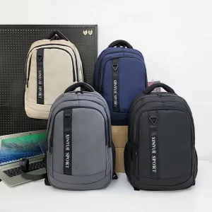 Customized Logo Waterproof Hiking Travel Leisure Zipper Backpack Durable School Bag Laptop Unisex Backpack Bag