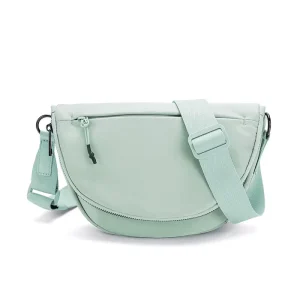 Customized Lulu Women’s Shoulder Bag Waterproof Nylon Fanny Chest Bag with Cute Belt Sports Crossbody Bag