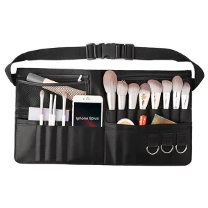 Customized Makeup Brushes Belt Bag Professional Cosmetic Apron Canvas Bag Multi functional Make up Tools for Hair Salon