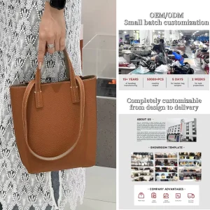 Customized New Genuine Leather Tote Bag Double sided Hand Bucket Bag Fashionable Design Large Capacity Shoulder Crossbody Bag
