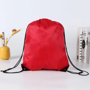 Customized Polyester Drawstring Bag for Outdoor and Leisure Sports Activities