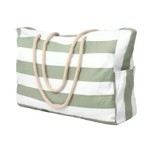 Customized Women’s Large Water Resistant Beach Tote Bag Zipper Beach Bag Swim Pool Sand proof Tote Bag