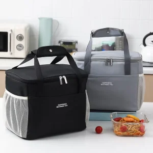 Customized logo Oxford Fabric Food Delivery Insulated Thermal Cooler Bag Picnic Insulation Lunch Bag