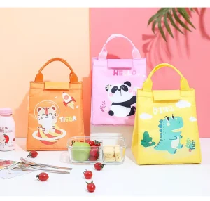 Cute Kids Lunch Bag Custom Insulated Lunch Bag Thermal Insulation Portable Food Grade Large Capacity Lunch Bags for Kids