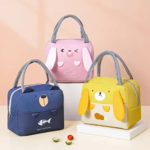 Cute Lunch Bag with Insulated Lining Small Thermal Tote Bag Customized Logo Cooler Bag