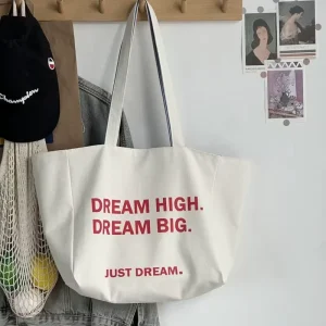 DLBZ Bulk Eco friendly Portable Reusable Custom Large Canvas Cotton Tote Bag Open Top All Beach Winter Spring