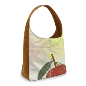 Design Large Polyester Tote Bag for Women Girls Custom Corduroy Canvas Two Straps for Students Shopping Shoulder Bag