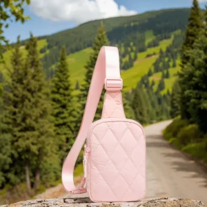 Designer Bag Leisure Polyester Material Messenger Bag with Zipper Adjustable Strap CustomCrossbody Bag for Outdoor