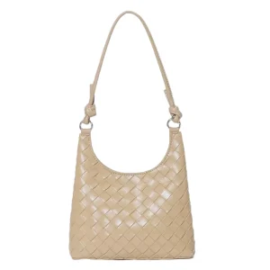 Designer Luxury Vintage Woven Genuine Leather Bucket Bag High Quality Zipper Portable Women Handbag with Gift Box in Stock