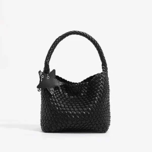 Designer Women’s Large Capacity Crossbody Bag Handwoven Tote Shoulder Bucket Bag Casual Fashion Handbag Underarm Bag