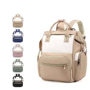 Diaper Bag Backpack with Insulated Pockets Outdoor Multi Function Waterproof Baby Diaper Nappy Bag for Mama Travel Bag