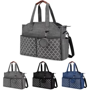 Diaper Bag Tote with Pacifier Case Large Travel Diaper Tote for Mom and Dad Multifunction Baby Bag for Boys and Girls