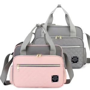 Diaper Tote Bag Universal Nursing Mummy Maternity Nappy Pink Gray Large Capacity Baby Diaper Bags Travel Backpack Diaper Bag