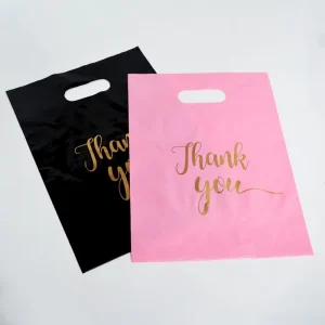 Die Cut Handles Shopping Bags with Custom Logo for Clothing Shoes & Fur Packaging