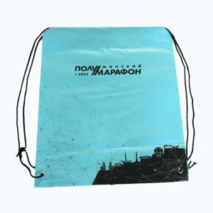 Drawstring Bag Waterproof PE Drawstring Backpack Bag Sports Draw String Bags Custom Logo Promotional