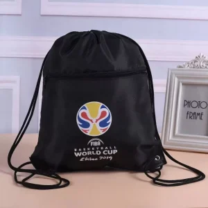 Drawstring Bag with Pocket 210D Polyester