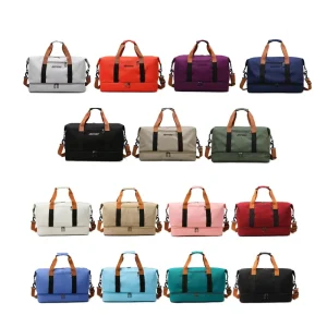 Duffle Bag Custom Logo Overnight Weekend Fitness Gym Unisex Bag with Shoes Compartment Waterproof Travel for Women and Men