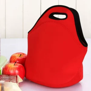 Durable Eco-Friendly Portable Insulated Neoprene Thermal Lunch Box School Outdoor Cooler Tote Sublimation Blank Lunch Bag