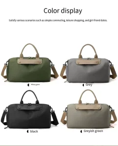 Durable Large-Capacity Duffel Bag with Dry/Wet Separation Independent Shoe Compartment Fitness Design for Short-Distance Travel