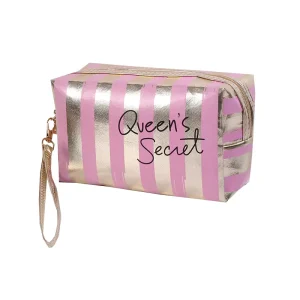Durable Medium Capacity Travel Cosmetic Bags with Zipper Closure for Women Makeup and for PU Material
