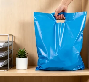 Durable Plastic D-cut Carryout Bags Thickened Raw Material Custom Style Offered at Factory Rate