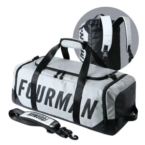 Durable Recycled Oxford 40L Men Jiu Jitsu Gym Bags for Men Crossfit Workout Duffel Backpack for Travel Training