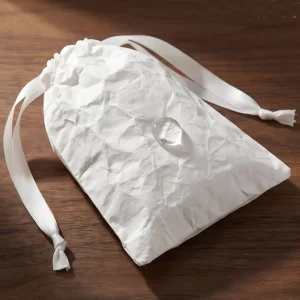 Durable Waterproof Tyvek Drawstring Bag Reusable Shopping Jewelry Pouch Lightweight Washable Low MOQ Custom