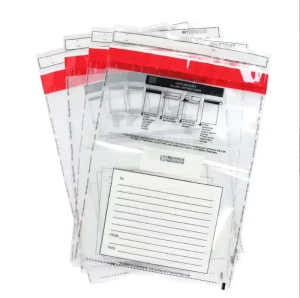 Duty Free Tamper Evident Security Bags HRS002 Model LDPE Material Self Adhesive Seal Waterproof Supermarket Airport