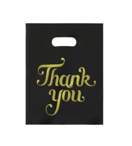 Eco Friendly Custom Die Cut Plastic Shopping Bags Reusable Logo Printed with Handles for Clothing & Shoes Retail Gift Packaging