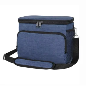 Eco Friendly Insulated Polyester Lunch Bag Leak Resistant Thermal Insulated Shoulder Strap Bag Men Women