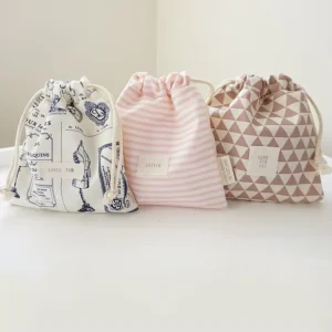 Eco Friendly Organic Cotton Drawstring Bags Packing Shoe Bag Dust Cotton Pouch
