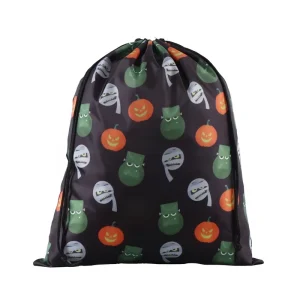 Eco Friendly Reusable Soft Water Resistant Polyester Drawstring Bags for Daily Commute School Supplies Storage Travel