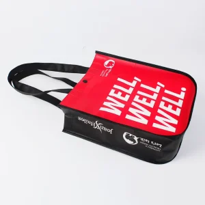 Eco friendly Durable Non Woven Shopping Tote Bags with Custom Logo Wheeled Design Zipper Closure 10kg Load Capacity