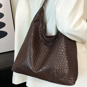 Embossed Pu Leather Big Capacity Women Tote Handbags with Hasps Closure