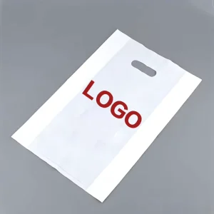 Factory Custom Clothing Store Bag Advertising Bag Gift Plastic Die Cut Handle Bag