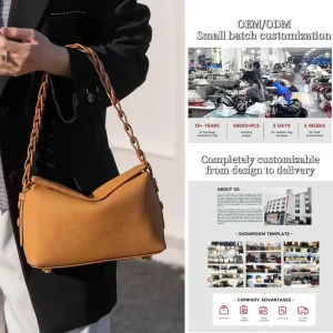 Factory Custom Genuine Leather Women’s Bag Fashion Design Woven Shoulder Bag Large Capacity Casual Crossbody Bag