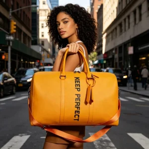 Factory Custom Logo Print Waterproof Lined Weekend Carryon Travel Duffel Leather Luggage Gym Fitness Bags for Men Women