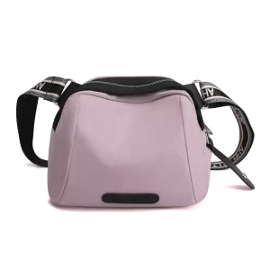 Factory Custom Nylon Material Shoulder Bag Lady Shell Large Capacity Bucket Shape Cross Body Messenger Bag