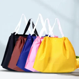 Factory Custom Plastic Drawstring Bag Custom Shopping Bag Color Printing Takeout Drawstring Bag