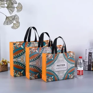 Factory Custom Printed Designer Folding Fashion Tote Bag De Colores Top Quality Hand Bag PP Non Woven Shopping Bag with logo