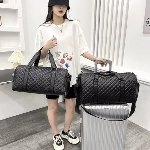 Factory Direct Solid Women’s Gym Duffel Bag with Shoe Compartment for Men Women Duffle Bag Designer