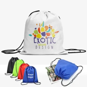 Factory Fast Delivery Custom Polyester Drawstring Bag Gym Sports Draw String Bags Sport Drawstring Backpack Bag