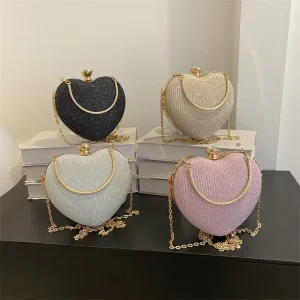 Factory Handbags Light Lady Love Chain Bags Lady Design Purses for Women
