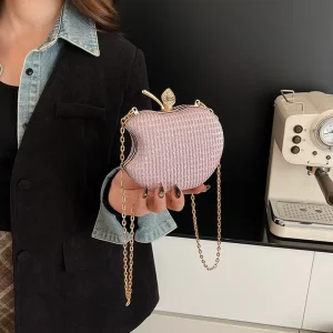 Factory Handbags Lightweight Women’s Apple Chain Bag Women’s Design Women’s Wallet