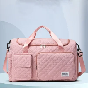 Factory Lightweight Fold Large Capacity Travel Bag Oxford Cloth With Shoe Compartment Fitness Bag